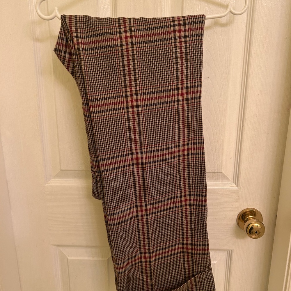 Aritzia Effortless Pants Size 4 Plaid Wool